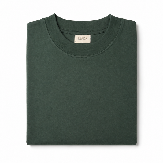 Katoenen t-shirt - Bos groen