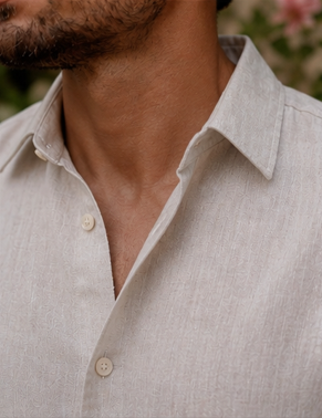 Linen shirt - Sand beige