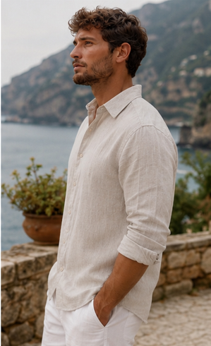 Linen shirt - Sand beige