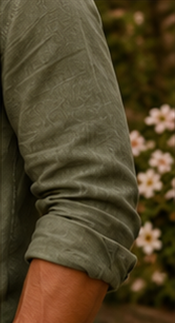 Linen shirt - Olive green