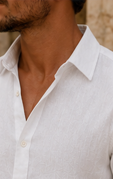 Linen Shirt - Pure White