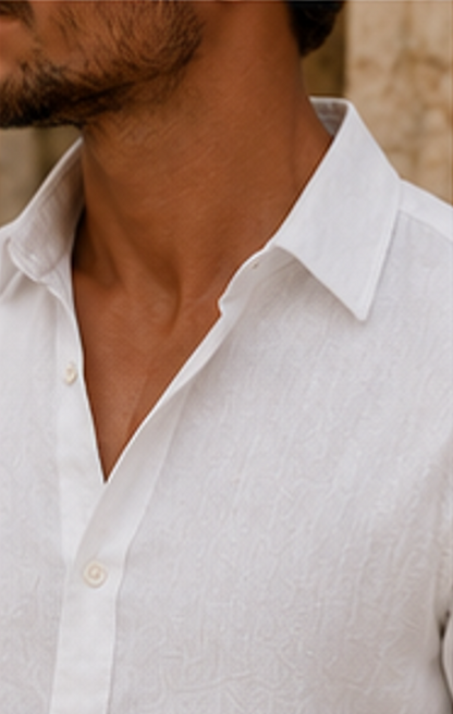 Linen Shirt - Pure White